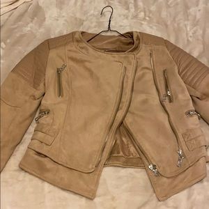 Faux Leather and Suede jacket